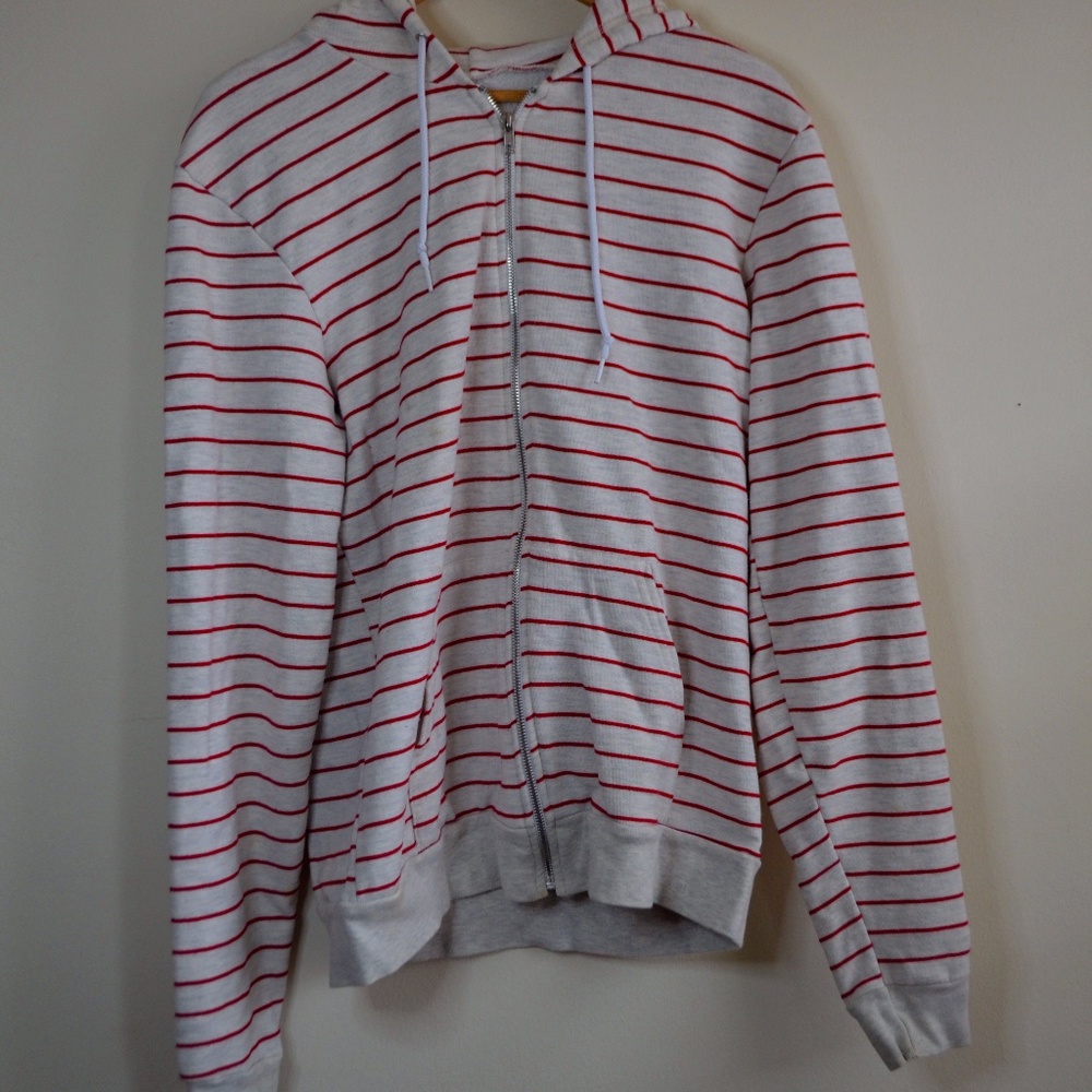 American Apparel Stripped Hoodie